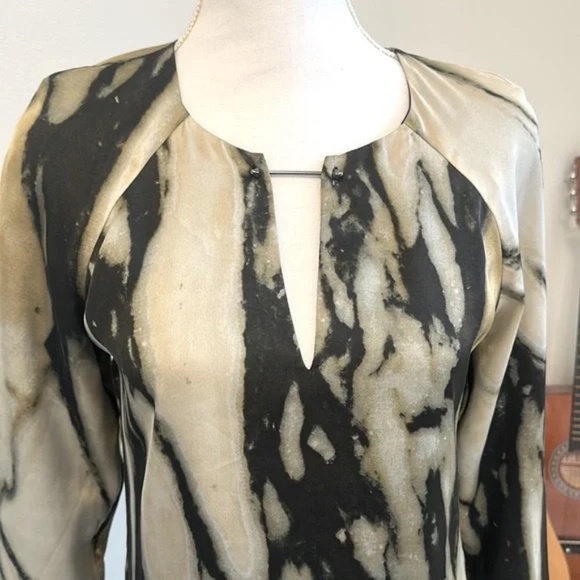 RACHEL Rachel Roy Abstract Print Long Sleeve Dress sz S, NWT - Picture 2 of 10